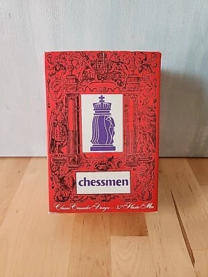 Ajedrez clásico vintage diseño cruzado completo 32 piezas Whitman  Foto 1 de 4