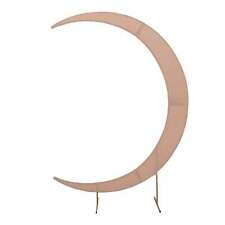 7.5 ft Fitted Spandex Crescent Moon Wedding Arch Backdrop Stand Home Decorations