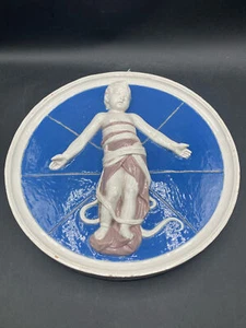Medaglione in terracotta stile Cantagalli Firenze Della Robbia 12" - Foto 1 di 12