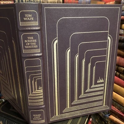 Franklin Library: SIGNED: TOM WOLFE: THE BONFIRE OF THE VANITIES: NYC: MANHATTAN - Image 1 of 4