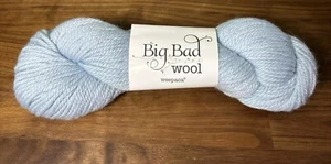 Big Bad Wool Weepaca skein baby alpaca / merino wool yarn Blue “blue Eyes” - Picture 1 of 5