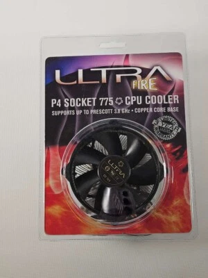 ULTRA ULT-31797 Copper Core Cooling Fan Socket 775 upto P4 3.8 GHz.  #87313# - Image 1 of 2