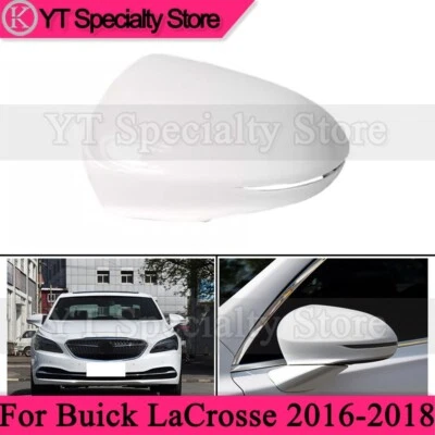 Белая крышка на левостороннее зеркало заднего вида для Buick LaCrosse 2016-2018 - Изображение 1 из 4