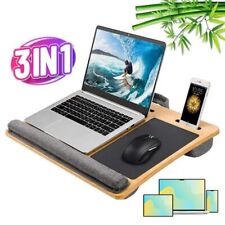 Portable Laptop Desk Portable Lap Bed Tray Adjustable Table Wooden Desk Tablet