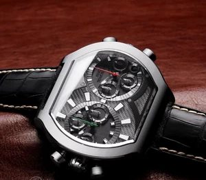 deLaCour Bichrono Tech Limited Edition WAST2562-1417 Men's Watch "NEW" - Picture 1 of 7
