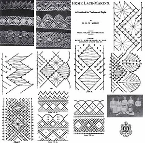 Pillow Lace Book Patterns Bobbin Laces Pattern 1906 Lacemaking Handbook Milroy - Picture 1 of 1