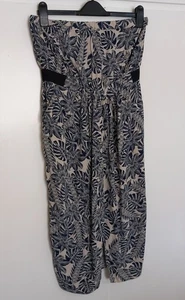 Strapless Bandeau Dress From Warehouse Size 14 With Pockets - Picture 1 of 5
