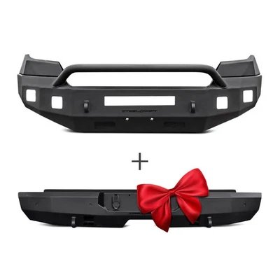 For Ford F-250 Super Duty 99-07 Bumper Fortis Full Width Textured Black Front HD Foto 1 de 4