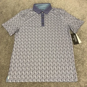 Rhone Polo Shirt Mens Small Purple Jewel Navy Golf Sport Performance UPF 50+ NEW - Picture 1 of 12