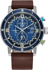 Citizen Men's Eco-Drive Star Wars Luke Skywalker Chronograph Stainless Steel Wat - Picture 1 of 5