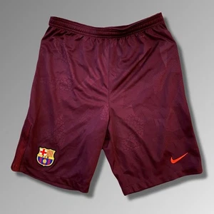 Nike FC Barcelona Youth Third Shorts 2017/18 Dri-Fit Maroon Size XL (13–15 Yrs) - Picture 1 of 5