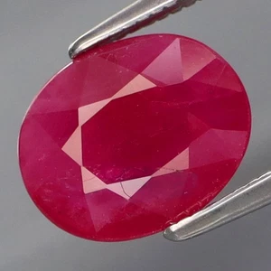 2.59Ct.Museum Gem! Natural Top Red Pink Normal Heated Ruby Myanmar - Picture 1 of 4