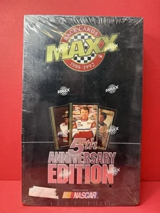 Maxx 5th Anniversary NASCAR Race Cards - 1992 Complete Set - FACTORY SEALED BOX - Picture 1 of 2