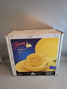 5-teiliges Fiesta Gedeck Sonnenblume 830 320 Teller, Schüssel & Kaffeetasse gelb - Bild 1 von 5