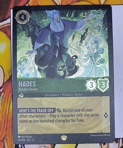 Disney Lorcana  Hades Double Dealer Legendary 74/204 Ursula's Return FOIL  Card - Picture 1 of 2