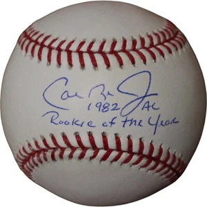 Cal Ripken Autographed/Signed Baltimore Orioles OML Baseball 82 ROY FAN 44432 - Picture 1 of 4