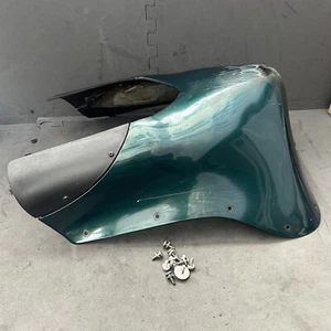 ♻️ Triumph Trophy 900 / 1200 96-03 fairing bellypan undertray green + INFILLS ♻️ - Picture 1 of 7