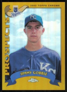 2002 Topps Chrome Gold Refractors #673 Jimmy Gobble PROS - Picture 1 of 2