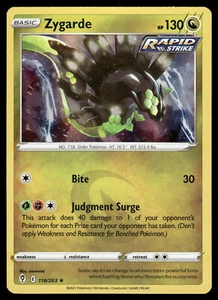 Zygarde Holo 118/203 SWSH07: Evolving Skies Pokemon Card - Picture 1 of 2