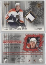 2003-04 Pacific Private Stock Titanium Variation /100 Jay Bouwmeester #156 Patch
