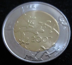 MDS FINNLAND FINLAND 5 EURO 2007 "90 JAHRE UNABHÄNIGKEIT" #V - Picture 1 of 2