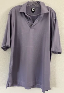 FootJoy FJ Golf Polo Shirt Athletic Performance Moisture Wicking Blue Large - Picture 1 of 5
