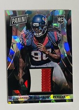 2014 Panini The National Jadeveon Clowney Black Cracked Ice #83 Rookie Patch /25