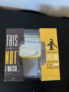  Brand New 1Face LED Screen Silicon Strap Yellow/clear  - Picture 1 of 4