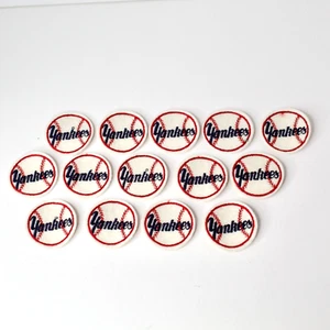 Vintage 1960s 2" Handmade Baseball MLB Felt Patches New York Yankees x14 - Picture 1 of 5