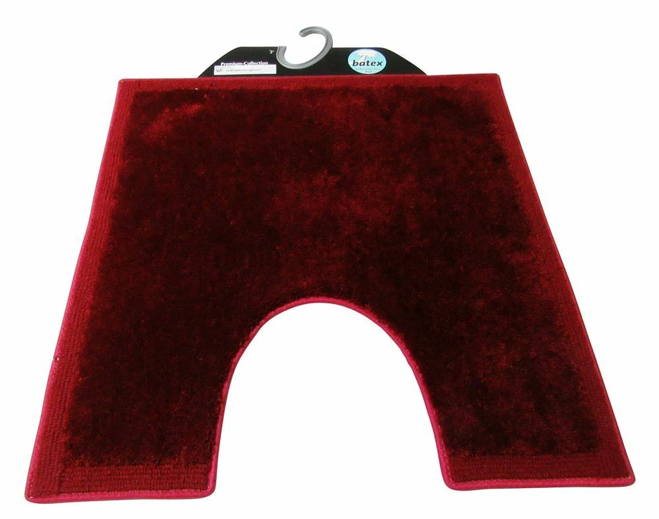 Batex WC-Vorleger mit Ausschnitt Toilettenvorleger Klovorleger Teppich 60x60 cm - Bild 1 von 1