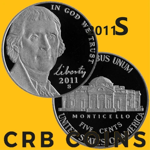 2011-S Proof Jefferson Nickel - (UNC) KM#381 - N11S Cover