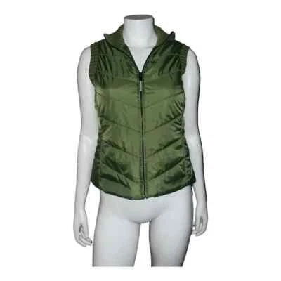 Chaleco para mujer Esprit verde forrado bolsillos interiores mediano nuevo sin etiquetas Foto 1 de 4