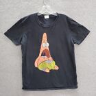 Spongebob Squarepants Men T-Shirt Large Black Logo Graphic Patrick Adult Tee