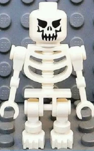 LEGO® Skeleton Minifigure Halloween Evil White Angry Mad eyes Halloween CASTLE - Picture 1 of 1