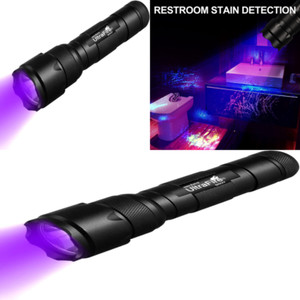 Black Light UV Flashlight Super Power UV 395-405 Nm LED WF-502B Black