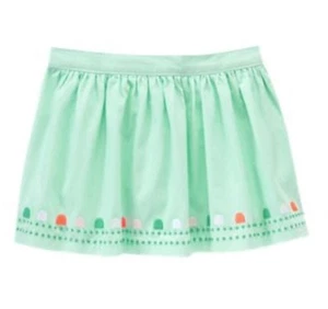 NWT Gymboree ISLAND CRUISE Green Mint Embroidered Pattern Skirt Girls 12-18 M - Picture 1 of 1