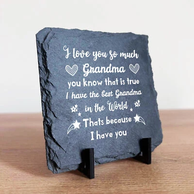 RED OCEAN I Love You So Much Grandma Gift For Birthday Slate Sign Grandma Gift Christmas