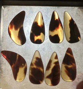Guzheng Nails Picks Natural Material, Large size, set of 8 - Picture 1 of 3