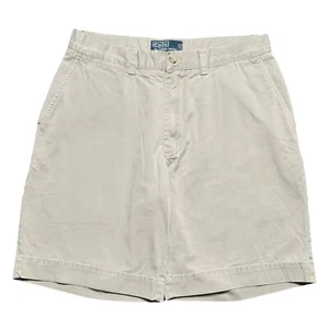 Polo Ralph Lauren Khaki Prospect Short Chino Shorts Size 32 Beige Golf - Picture 1 of 8