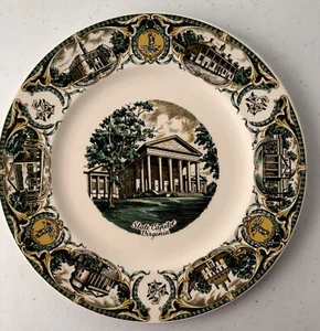 VIRGINIA PLATE Imperial Salem China The Mother of Presidents STATE CAPITAL - Picture 1 of 4