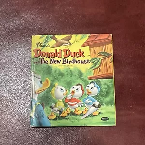 Vintage Whitman Tell-A-Tale Book DONALD DUCK and the New Birdhouse DISNEY - Picture 1 of 5