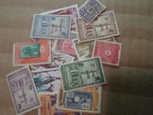 Collection lot 16 different stamps of old French Somalia - Picture 1 of 1
