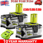 2X For RYOBI 18V Battery One+ Plus P108 6.0Ah Lithium-ion RB18L40 P105 / Charger