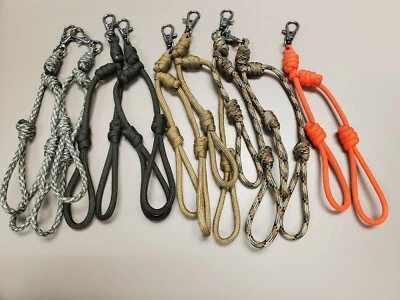 4 Cordões Ajustáveis Paracord Laço Duplo Chamada Gota Aves Aquáticas Pato Ganso Caça - Imagem 1 de 4