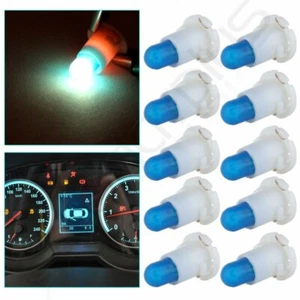 10Pcs T4/T4.2 Neo Wedge Ice Blue Bulb Dash A/C Climate Heater Control Light Lamp - Picture 1 of 4