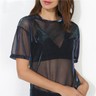holographic sheer top