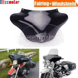 Outer Batwing Fairing W/ Clear Windshield Kit For Harley Dyna Low Rider FXDL FLD - Picture 1 of 12