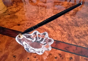 Porte Stylo Vide Poche Cristalerie  DAUM des Années 1950/1960 (Signé) - Imagen 1 de 2