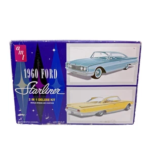 AMT 604 1/25 Scale '60 Ford Starliner 2in1 Deluxe Plastic Model Kit New Open BOX - Picture 1 of 16