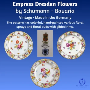 Empress Dresden Flowers by Schumann - Bavaria "Select Dish" - Picture 1 of 7